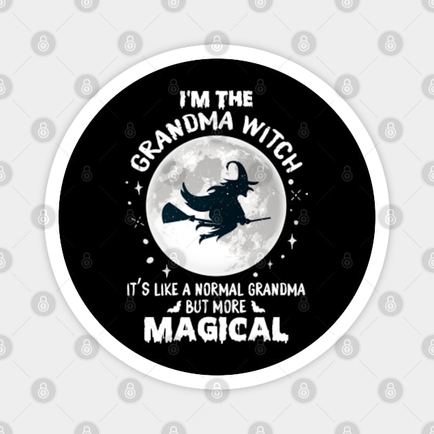 I'm the grandma witch it's like a normal grandma but more magical funny Magnet by oneshop